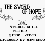 Sword of Hope, The (Germany) Title Screen